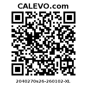 Calevo.com Preisschild 2040270s26-260102-XL