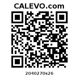 Calevo.com Preisschild 2040270s26