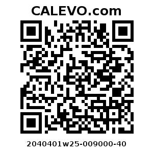 Calevo.com Preisschild 2040401w25-009000-40