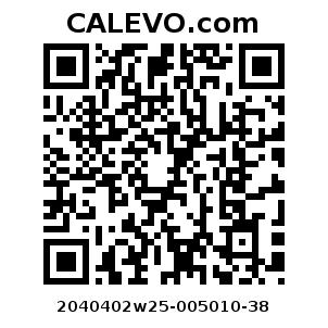 Calevo.com Preisschild 2040402w25-005010-38
