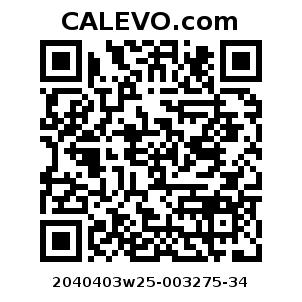 Calevo.com Preisschild 2040403w25-003275-34