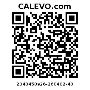 Calevo.com Preisschild 2040450s26-260402-40