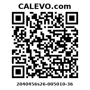 Calevo.com Preisschild 2040456s26-005010-36