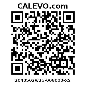 Calevo.com Preisschild 2040502w25-009000-XS
