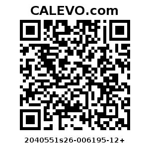 Calevo.com Preisschild 2040551s26-006195-12+