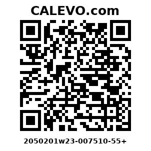 Calevo.com Preisschild 2050201w23-007510-55+
