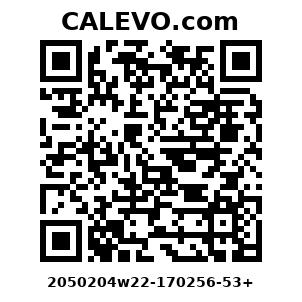 Calevo.com Preisschild 2050204w22-170256-53+