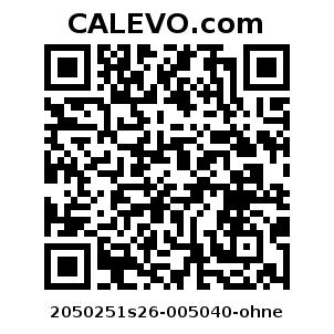 Calevo.com Preisschild 2050251s26-005040-ohne