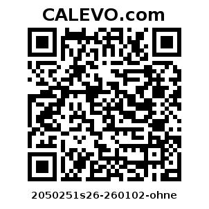 Calevo.com Preisschild 2050251s26-260102-ohne