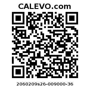 Calevo.com Preisschild 2060209s26-009000-36