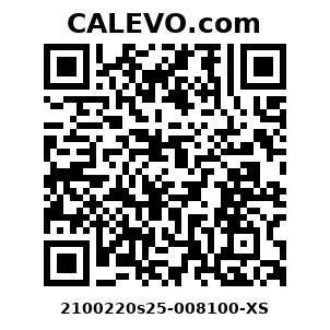 Calevo.com Preisschild 2100220s25-008100-XS