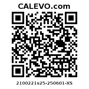 Calevo.com Preisschild 2100221s25-250601-XS