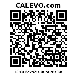Calevo.com Preisschild 2140222s20-005040-38