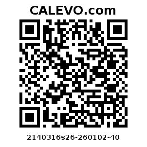 Calevo.com Preisschild 2140316s26-260102-40