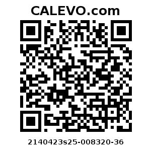 Calevo.com Preisschild 2140423s25-008320-36