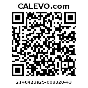 Calevo.com Preisschild 2140423s25-008320-43