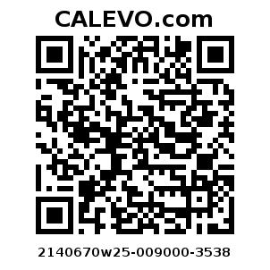 Calevo.com Preisschild 2140670w25-009000-3538