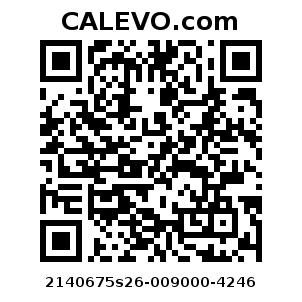 Calevo.com Preisschild 2140675s26-009000-4246