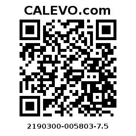 Calevo.com Preisschild 2190300-005803-7.5