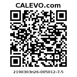 Calevo.com Preisschild 2190303n26-005012-7.5