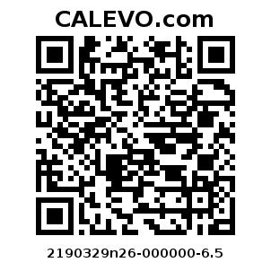 Calevo.com Preisschild 2190329n26-000000-6.5