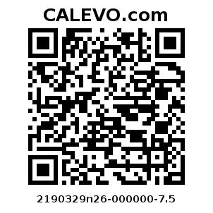 Calevo.com Preisschild 2190329n26-000000-7.5