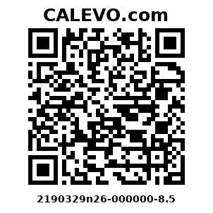 Calevo.com Preisschild 2190329n26-000000-8.5