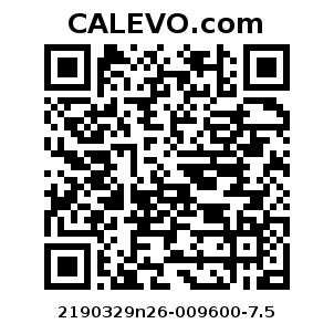 Calevo.com Preisschild 2190329n26-009600-7.5