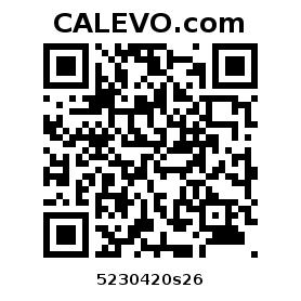 Calevo.com Preisschild 5230420s26